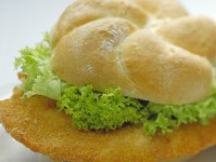 Schnitzel-Semmel von der Pute