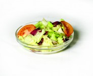 Grüner Salat mit Essig & Öl